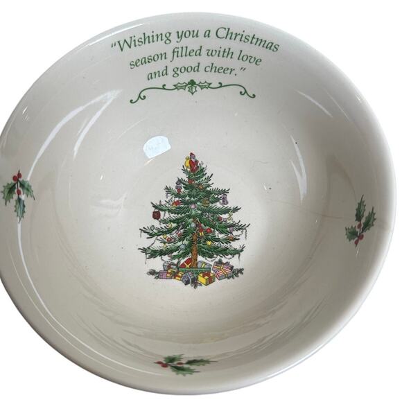 Spode Christmas Tree 2009 Annual Collection 6" Candy Bowl In Box-Cracked - Picture 2 of 13